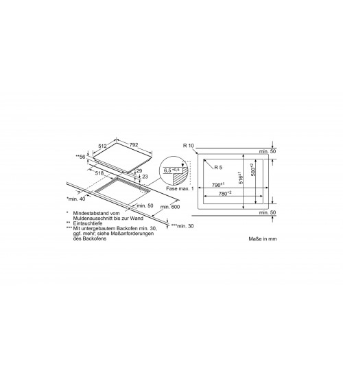 Bosch博世8系嵌入式PXY801KW1E电磁炉 80厘米